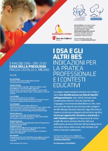 Save The Children e Ordine degli Psicologi della Lombardia: stasera a Milano si parla di BES e DSA
