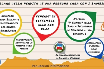 Come parlare della perdita di una persona cara con i bambini: incontro per genitori e famiglie.