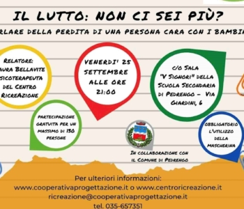 Come parlare della perdita di una persona cara con i bambini: incontro per genitori e famiglie.