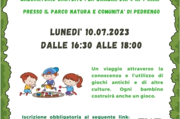 Attività per bambini in programma a luglio ed agosto.