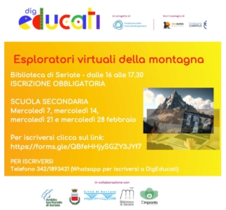 Esploratori virtuali della Montagna: DigEducati a Febbraio