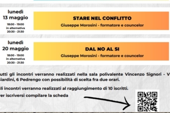 Al fianco dei genitori il 20 maggio un incontro dal tutolo: DAL NO AL SI