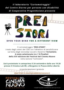PREI-STORY in finale al Festival del Cinema Nuovo